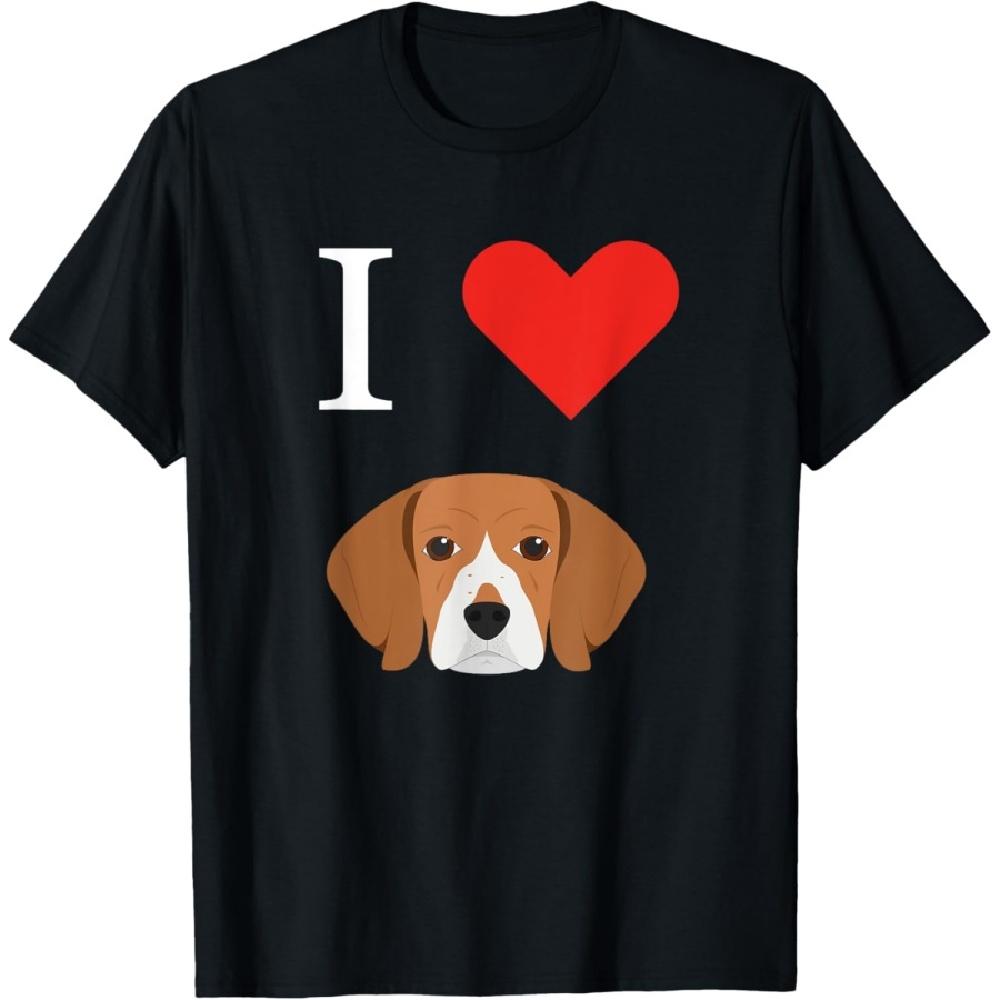 

I Love My Beagle T-Shirt Dog Lover Tees T-Shirt XXXXXL чорний