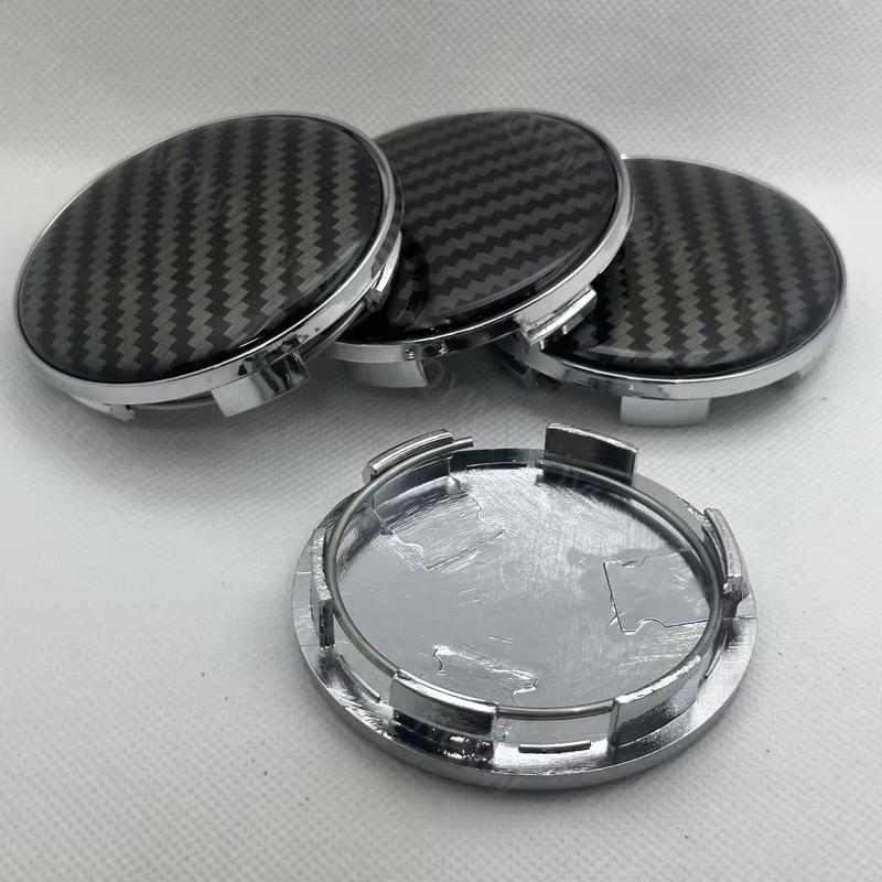 4 Teile/satz 68mm 3D Carbon Fiber Universal Auto Rad Center Hub Caps Abdeckung Kit Auto Zubehör ABS Auto Styling Teile zubehör