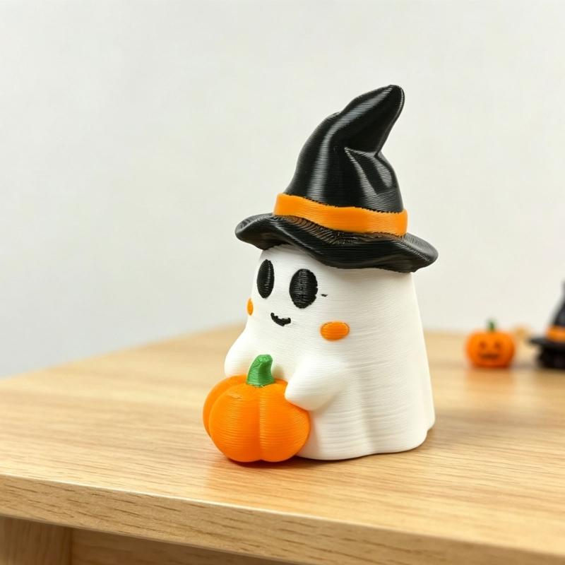 Halloween Ghostly Figurines Pumpkins Ghostly Statue Sculptures Miniature Garden Accessories Monsters Figurines Ornament