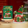 Regali di Natale Serie Micro Blocchi da Costruzione Babbo Natale Renna Puzzle Mattoncini da Assemblare Decorazione da Tavolo Giocattoli Bambini