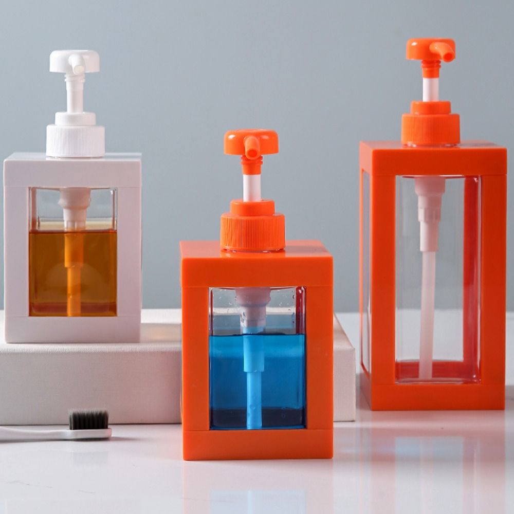 Plastic Square Empty Bottle High-capacity Hand Sanitizer Bottle New Lotion Sub Bottling Bottle