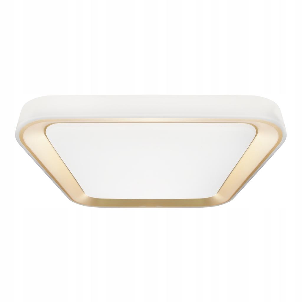 Lampa Led Sufitowa Plafon Złoty Elegancki Z Pilotem 66W Do Pokoju Salonu