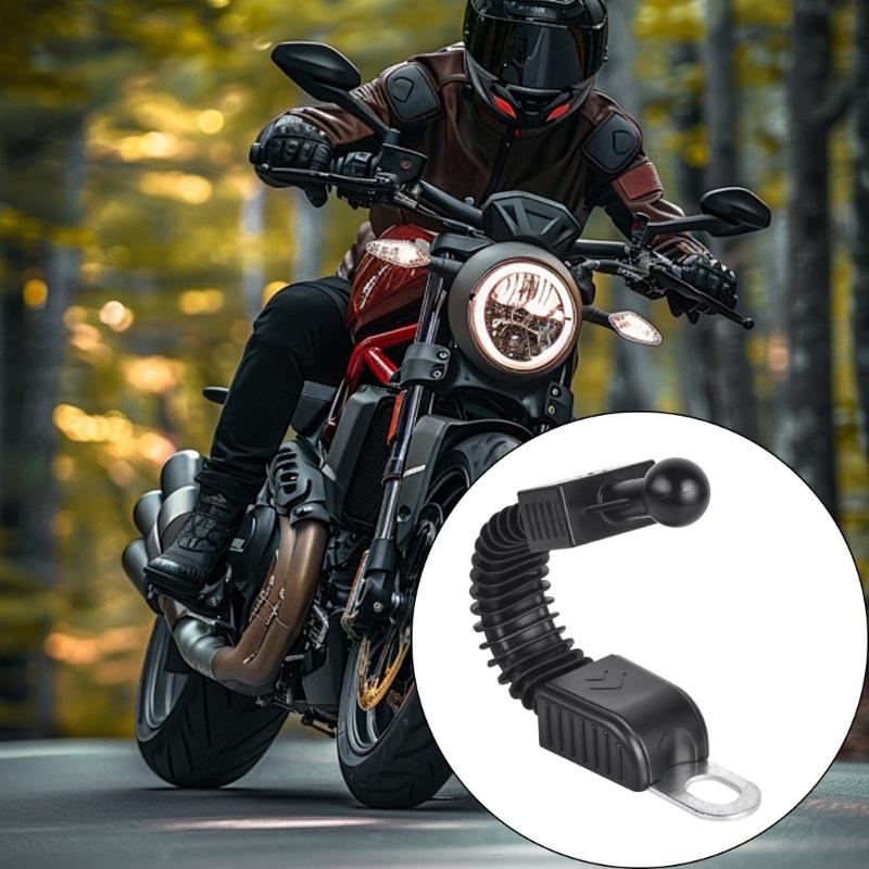 Motorcycle Phone Holder 17mm Ball Head Arm Universal Easy Setups Stable Construction Cellphone Mount Accessories