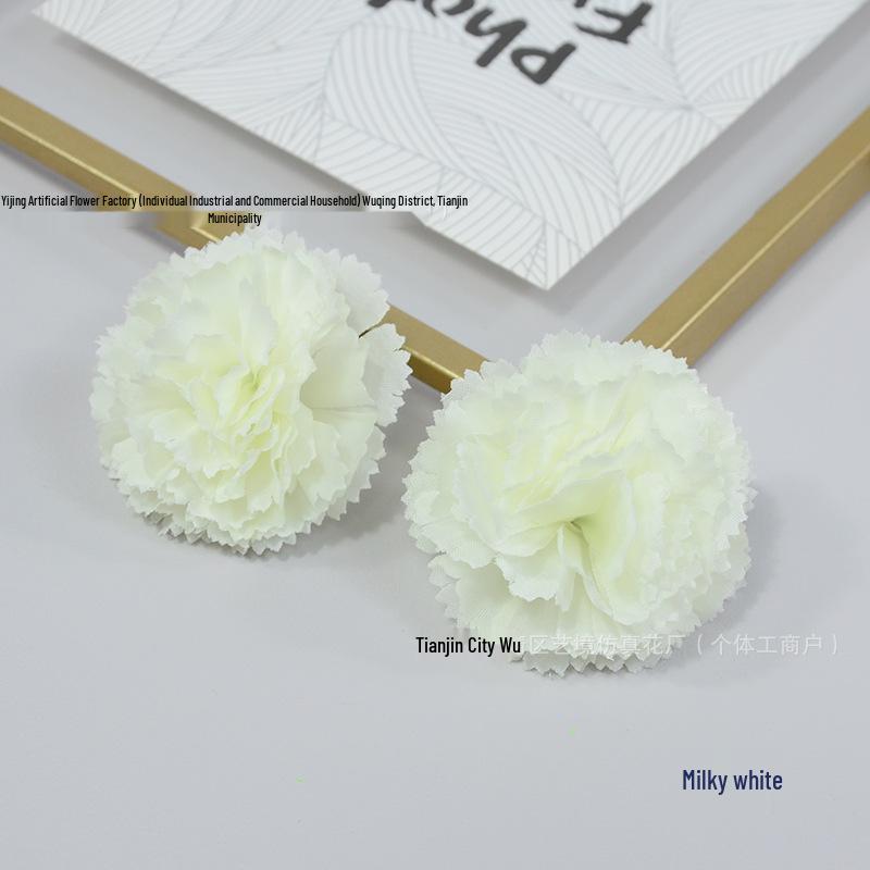 5cm Silk Carnation Marigold Wreath Flower Ball Pendant for Door Frames & DIY Decor