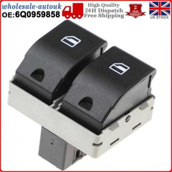 Double Electric Window Switch Button Front Right For Seat Ibiza Cordoba 1.4 TDI