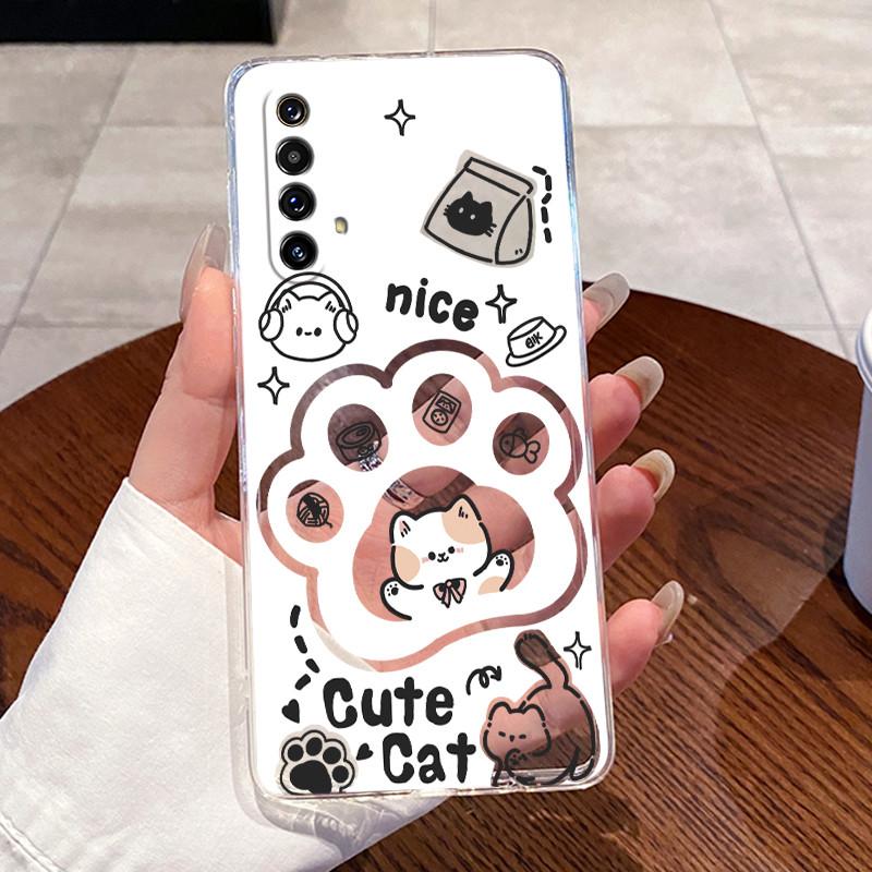 Cases For Realme X50 X50M X3 Clear Silicone Soft TPU Back Cover For Realme X50 Pro Coque Cute Rabbit Cat Dinasaur Phone Case