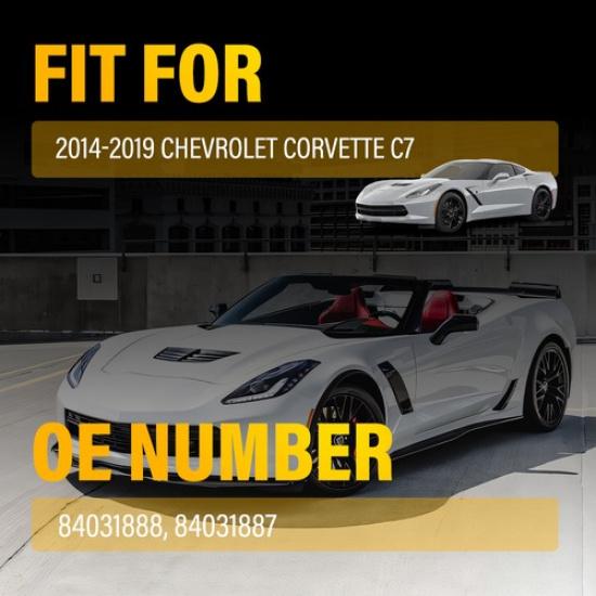 2 szt. Lewy+Prawy Zderzak Tylny do Odblasku Przyciemniany 2014- Corvette Chevrolet C7