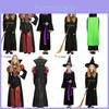 Enchanting Halloween Witch Costume For Girls Featuring Elegant Gothic Design And Soft Polyester Fabric