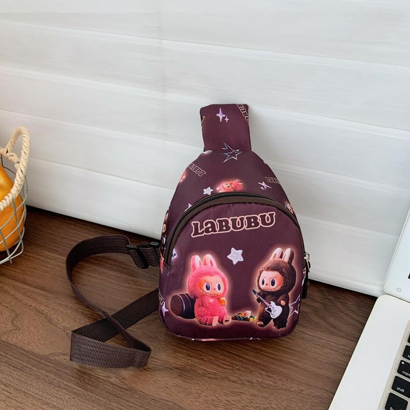 Tecknad Crossbody Bröstväska för Flickor: Nytt modernt myntfodral