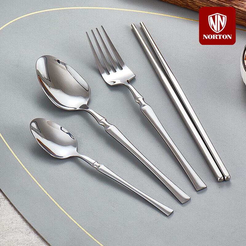 NORTON Green Stainless Steel 4-Piece Cutlery Set