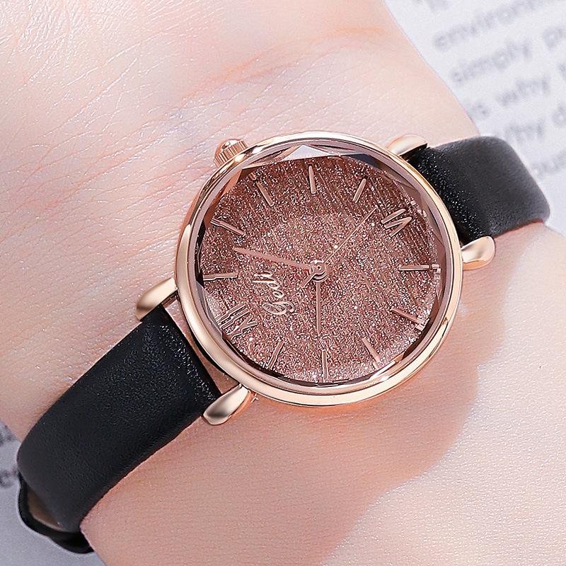 Women'S Belt Watch Simple Casual Ultra-Thin Quartz Women'S Watch Fashionable And Compact Watch With