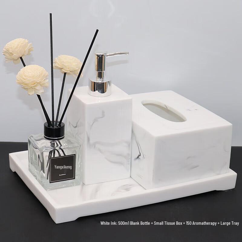 Lux 4-Piece Bathroom Countertop Organizer Set