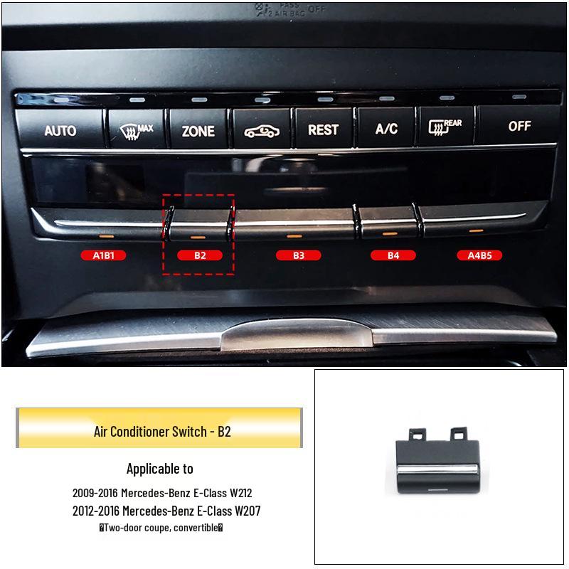 

Mercedes-Benz E-Class W212 Air Conditioning Control Button Covers (E200 E260)