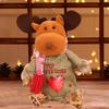 3Pcs Christmas Gift Bags Snowman Santa Elk Patterns Decorative Candy Bags