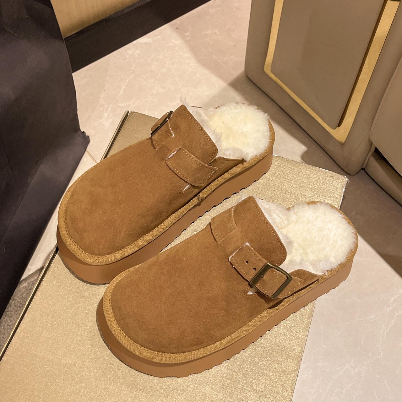 

Пушистые домашние тапочки для женщин, пушистые замшевые тапочки с эффектом памяти и подкладкой из искусственного меха, домашняя обувь для отдыха на открытом воздухе, женские зимние теплые мини-сапожки на платформе 40 верблюд