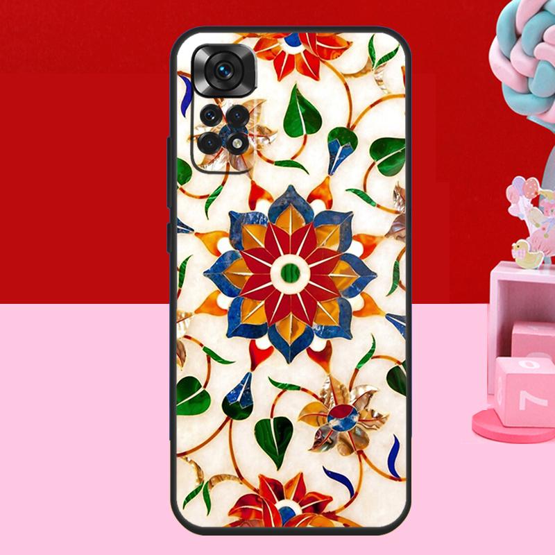 Moroccan Tile Case For Xiaomi Redmi Note 13 12 11 10 14 15 Pro Plus Redmi 15 C 14C 10C 12C 13C Soft Cover