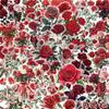 50PCS Retro Red Rose Graffiti Stickers for Mobile Laptop Water Cup Plate Scrapbook Personalized Decorative Stickers