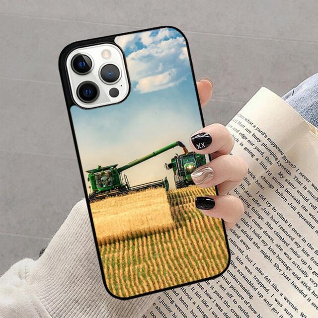 Tractor Car Phone Case For iPhone 17 Air 16 15 14 13 12 11 Pro Max Plus Max Cover Shell coque
