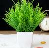 For Indoor Outdoor Artificial Persian Grass Potted Plant for Home Wedding Decoration Plastic Green Desktop Decor 18cm