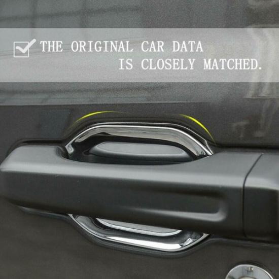 4*Chrome Door Handle Bowl Cover Trim For - Jeep Gladiator JT Accessories