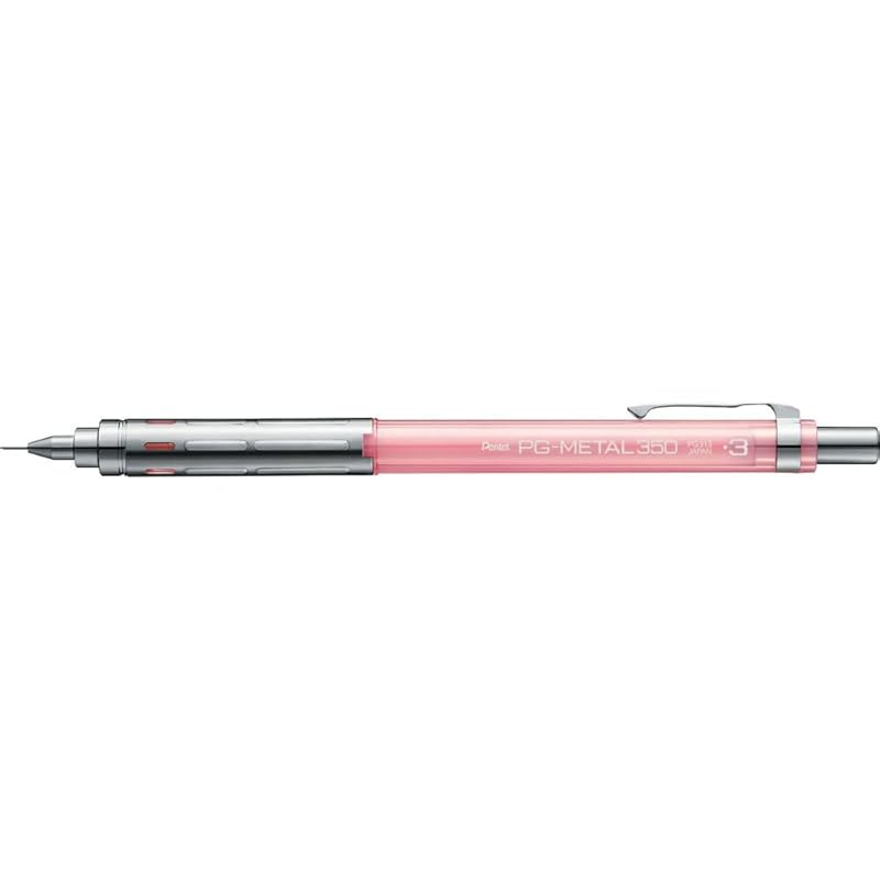 

Pentel Mechanical pencil for drafting PG-METAL350 0.3mm clear pink PG313-TP