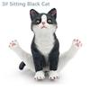 Lifelike Realistic Pet Figurines PVC Cat Action Figures Cute Simulation Pet  Car Decoration