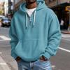 Men's Casual Color Zipper Long Sleeve Hooded Sweatshirt, Everyday Zipper Casual Long Sleeve T-Shirt