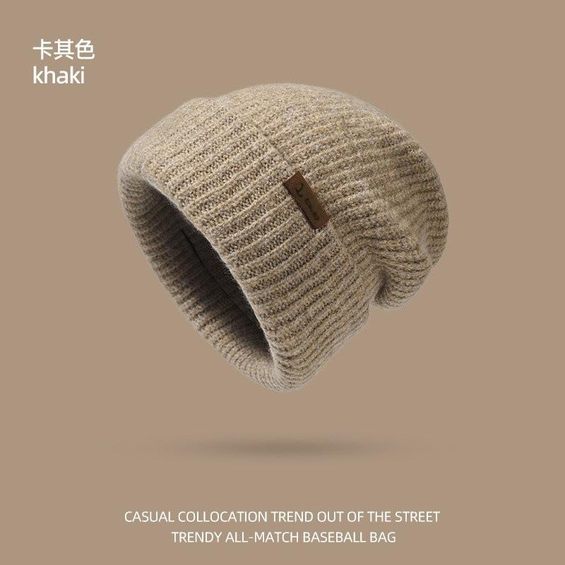 Autumn and Winter Warm and Small Face Hat Big Head Circumference Wool Hat Women's Cold Hat New Cold Protection Ear Protection Knitted Hat