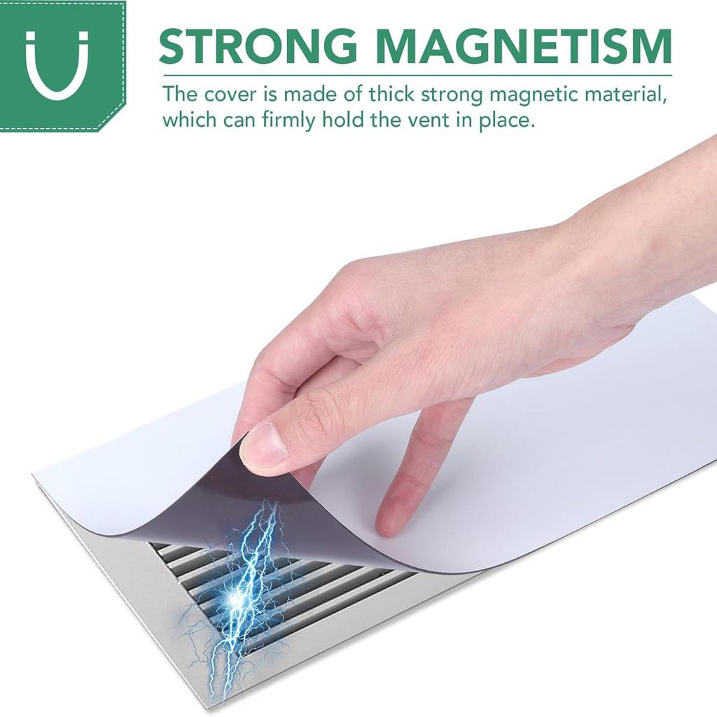 Magnetic Vent Covers, 5.5 X 12 Inch,3 Pack Strong Gas Vent Covers For Home Floor, Wall , RV, Home HVAC And AC Vents, Magnetic Vent Cover For Wall Iron