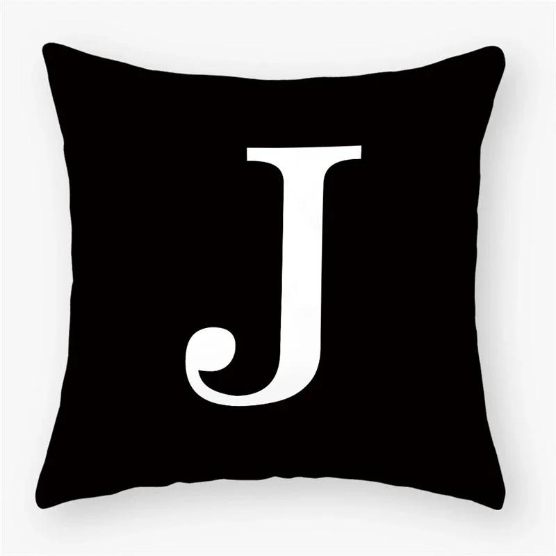 White Letter Cushion Cover X Polyester Pillowcase Sofa Cushions Decorative Throw Pillows Cover Home Decoration Pillowcover
