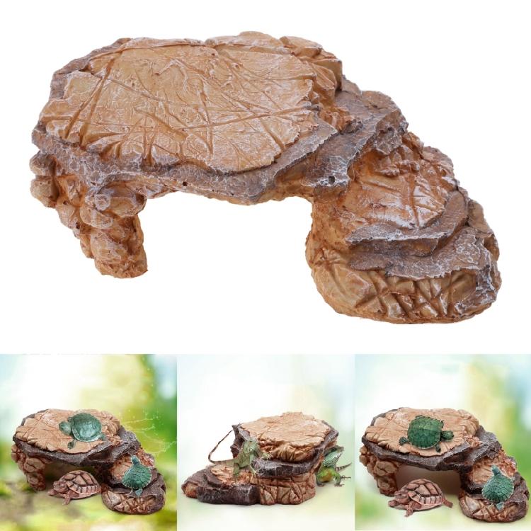 Creative Resin Hideout Cave for Reptiles Perfect for Turtles Snakes and Frogs Enhances Terrarium Environments