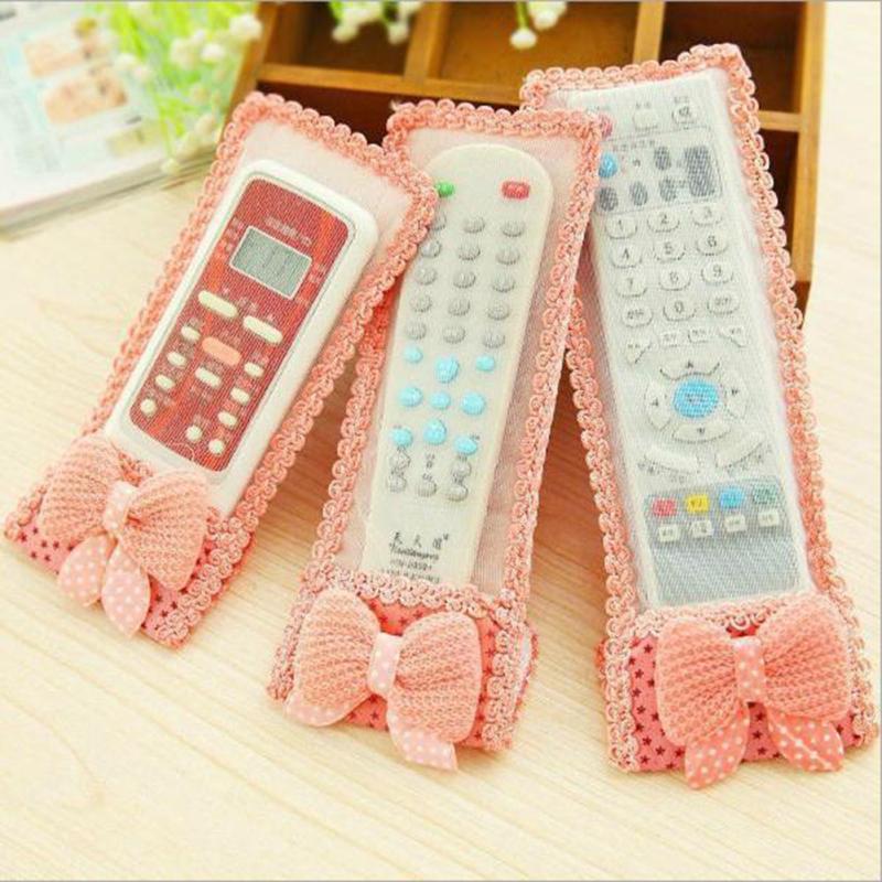 Universal Remote Control Cover Cartoon Bear Lace Tv / Air Conditioning Remote Case