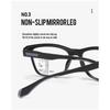 Square Frame Multifocal Photochromic Reading Glasses Men's Business Anti Blue Light Multifocal Degree Glasses Near and Away+4.0