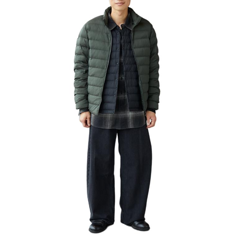 UNIQLO Solid Color Stand Collar Zipper Long Sleeve Cotton Jacket Men jackets 479755-57