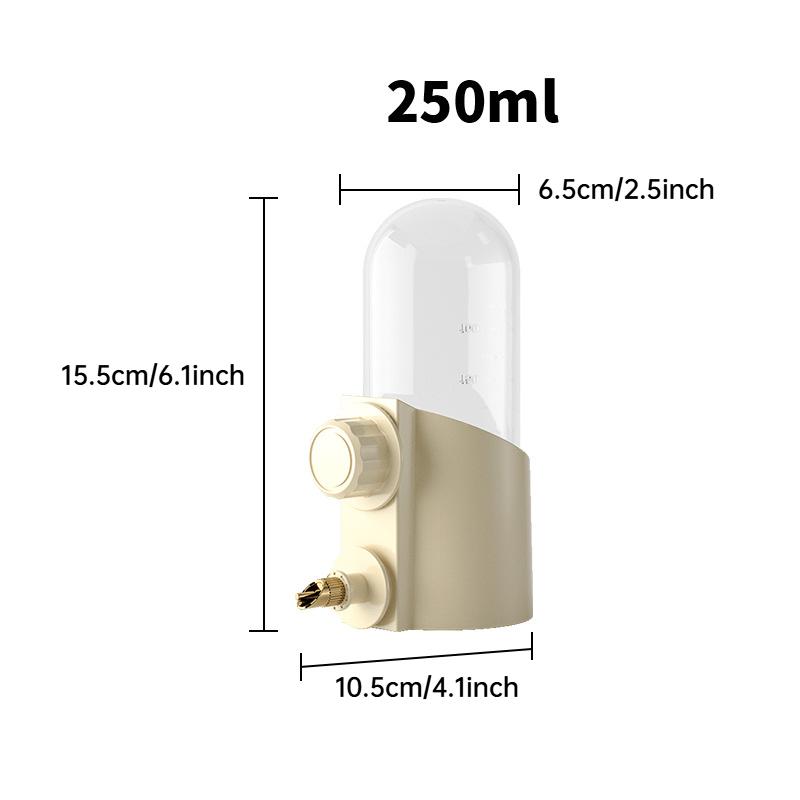 250ML Bird Water Feeder No Mess Bird Cage Suspended Automatic Water Dispenser Parakeet Cockatiel Finch Lovebirds Budgies Canary