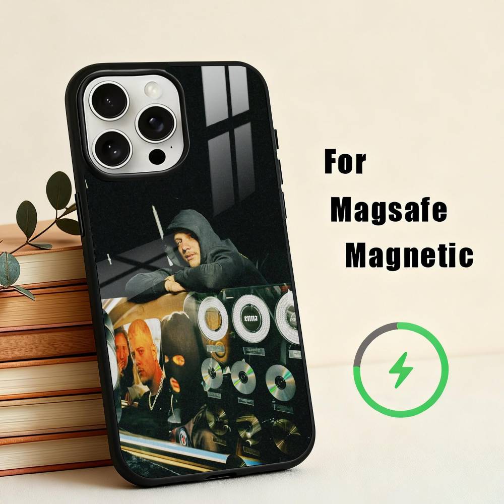 R-Rapper M-Mathieu PLK F-Französisch Handyhülle Für iPhone17,16,15,14,13,12,11 Plus,Für Magnetische Kabellose Ladeabdeckung