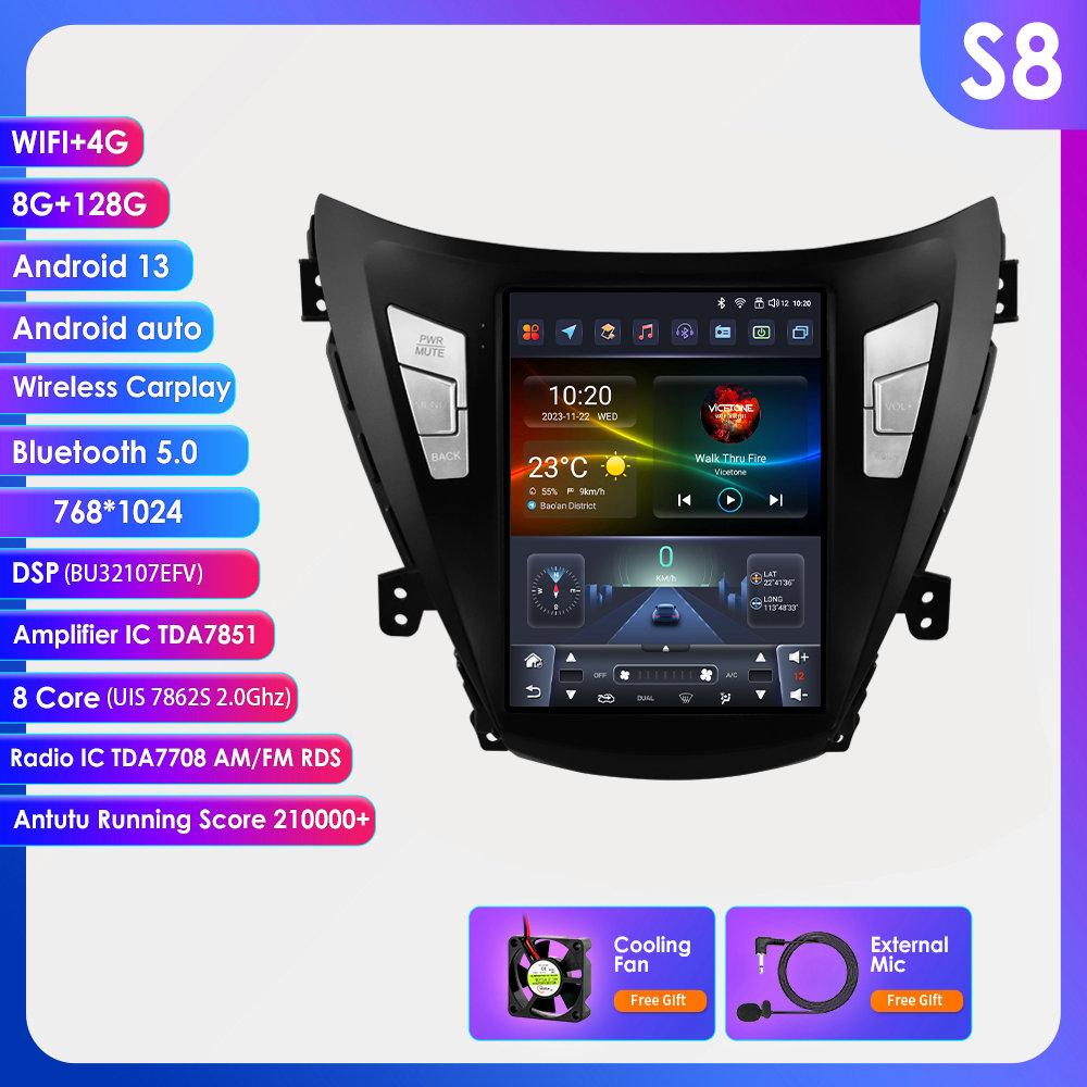 OSSURET Android Car Radio GPS for Hyundai Elantra Avante I35 2011-2013 Multimedia 9.7inch Vertical Screen Carplay Android Auto Player Multimedia Video