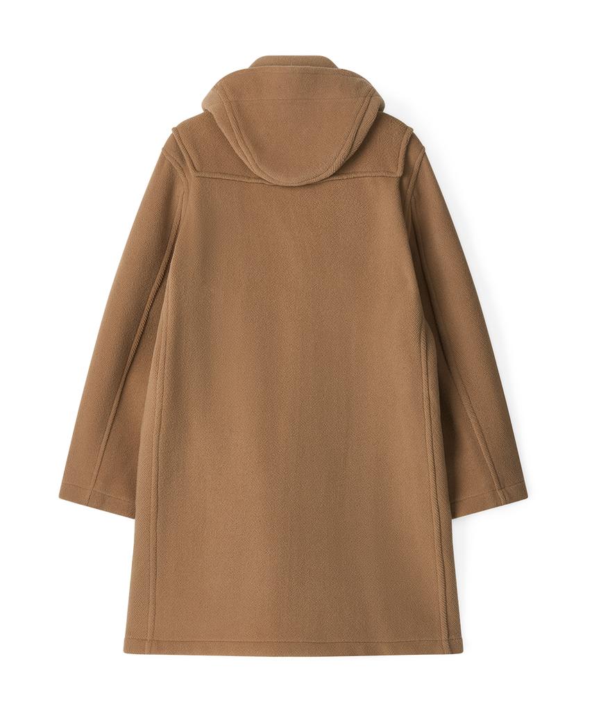 Montgomery Classic Herringbone Duffle Coat With Horn - Camel