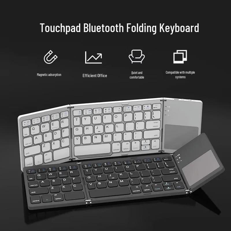 OLOEY Foldable Bluetooth Keyboard with Touchpad