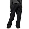 Y-3 Pocket Elastic Waist Straight Leg Solid Color Casual Pants Unisex Pants Black IN4399