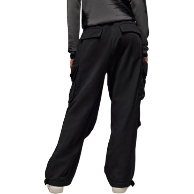 Y-3 Pocket Elastic Waist Straight Leg Solid Color Casual Pants Unisex Pants Black IN4399