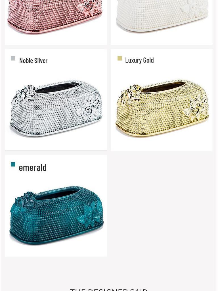 European Exquisite Creative Fashion TikTok Trendy Tissue Dispenser Box