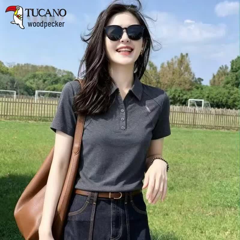 TUCANO Women s Pure Cotton Polo Shirt 3XL серый