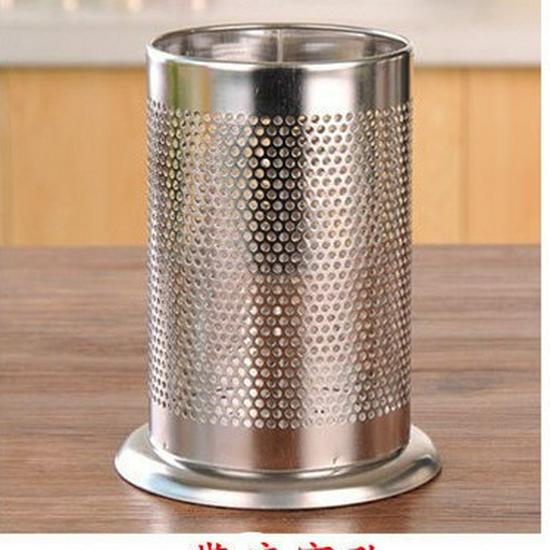 

Dual Compartment Stainless Steel Hanging Chopstick and Spoon Holder