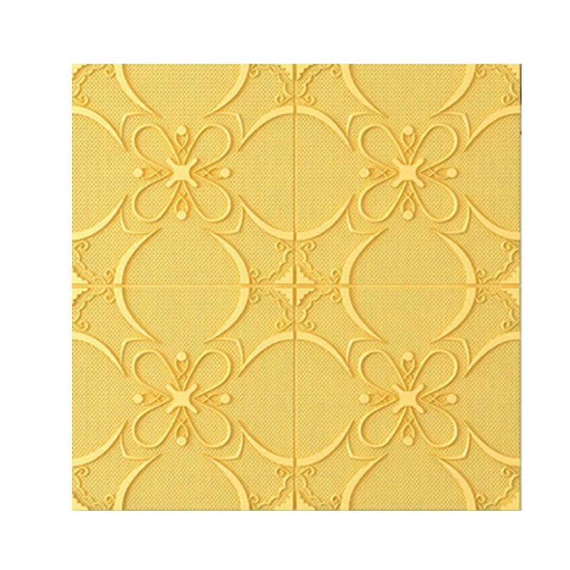 70x70cm Self-Adhesive Wallpaper 3D Brick Stickers DIY Waterproof Foam Wallpaper Kitchen Roof Ceiling Background Wall Decals