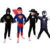 Breathable And Comfortable Kids Halloween Superman Bat Spider Man Cosplay Outfit