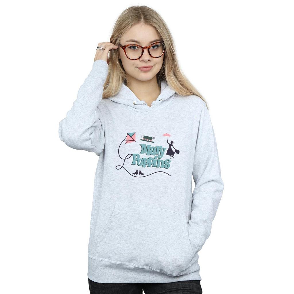 Disney Womens/Ladies Mary Poppins Logo Hoodie
