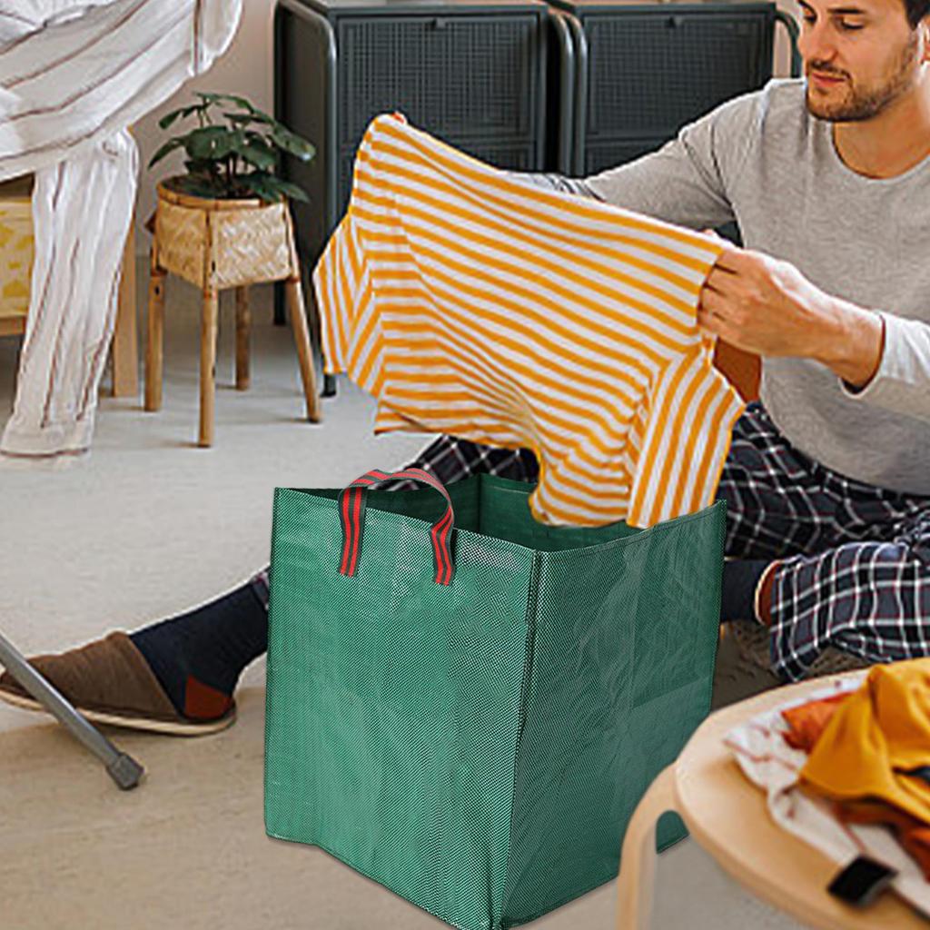 Reusable Leaf Bags 125/270L Lawn Bags Garden Clippings Bags Yard Trash Bags Harvest Straw Bags Leaf Collector Lawn Bags