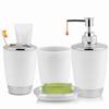 4 Piece Includes Cup Toothbrush Holder Soap Dish Bathroom Accessories Set  Home Storage