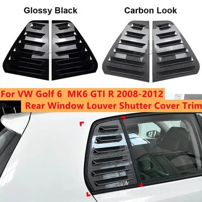 Pair Rear Side Window Trim Spoiler For VW Golf 5 Golf 6 Golf 7 MK5 MK6 MK7 MK7.5 2003- Window Shutter Cover Louver Air Vents